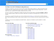 Tablet Screenshot of icd9data.com